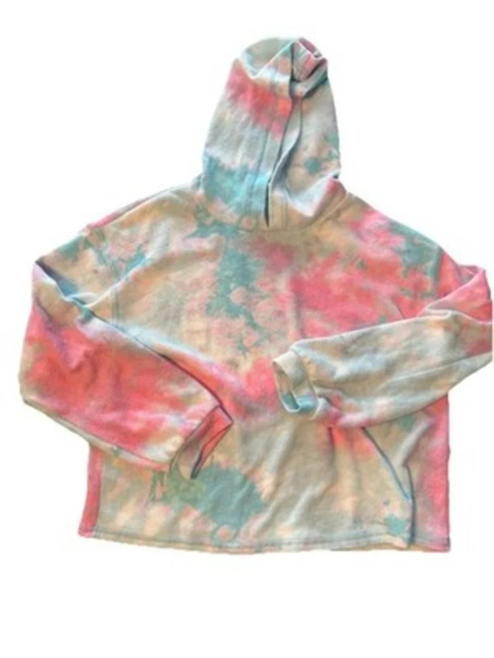 FRESHMAN GIRL'S 2 PC SET TOP & PANTS SIZE 7/8 Tie Dye Fleece Pullover Pink